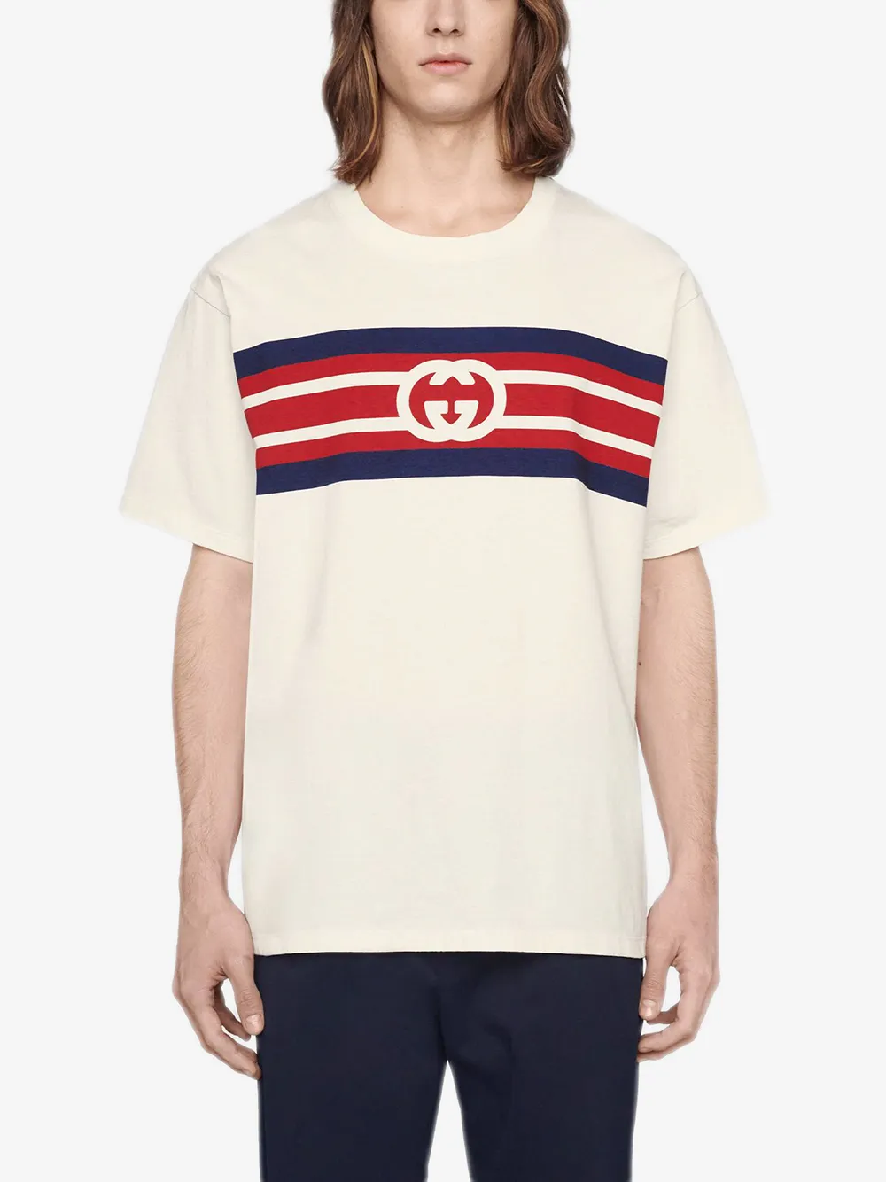 фото Gucci футболка с логотипом interlocking g