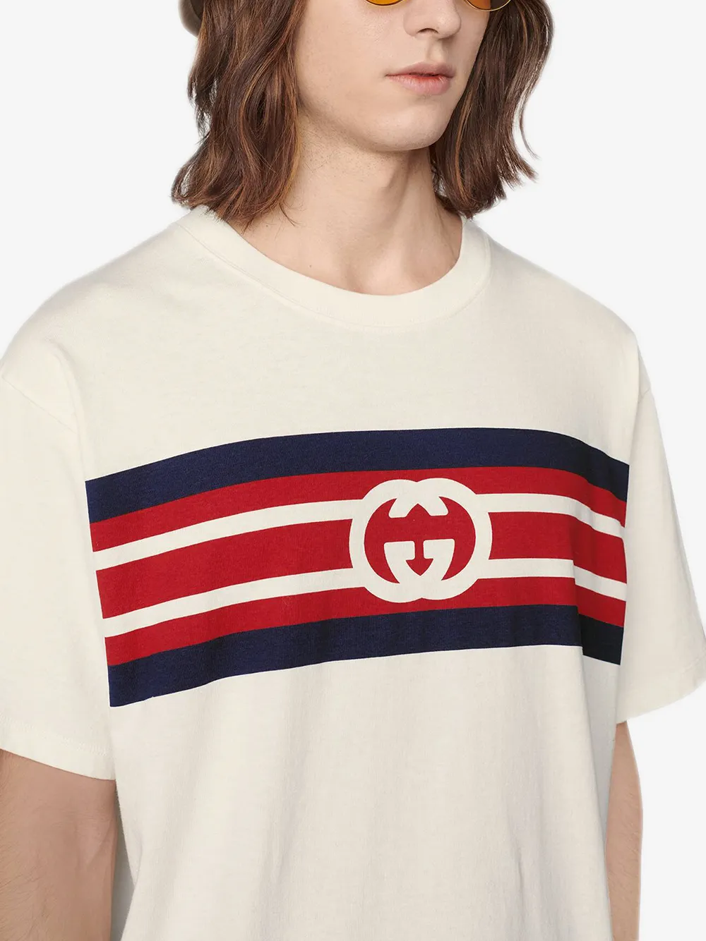 фото Gucci футболка с логотипом interlocking g