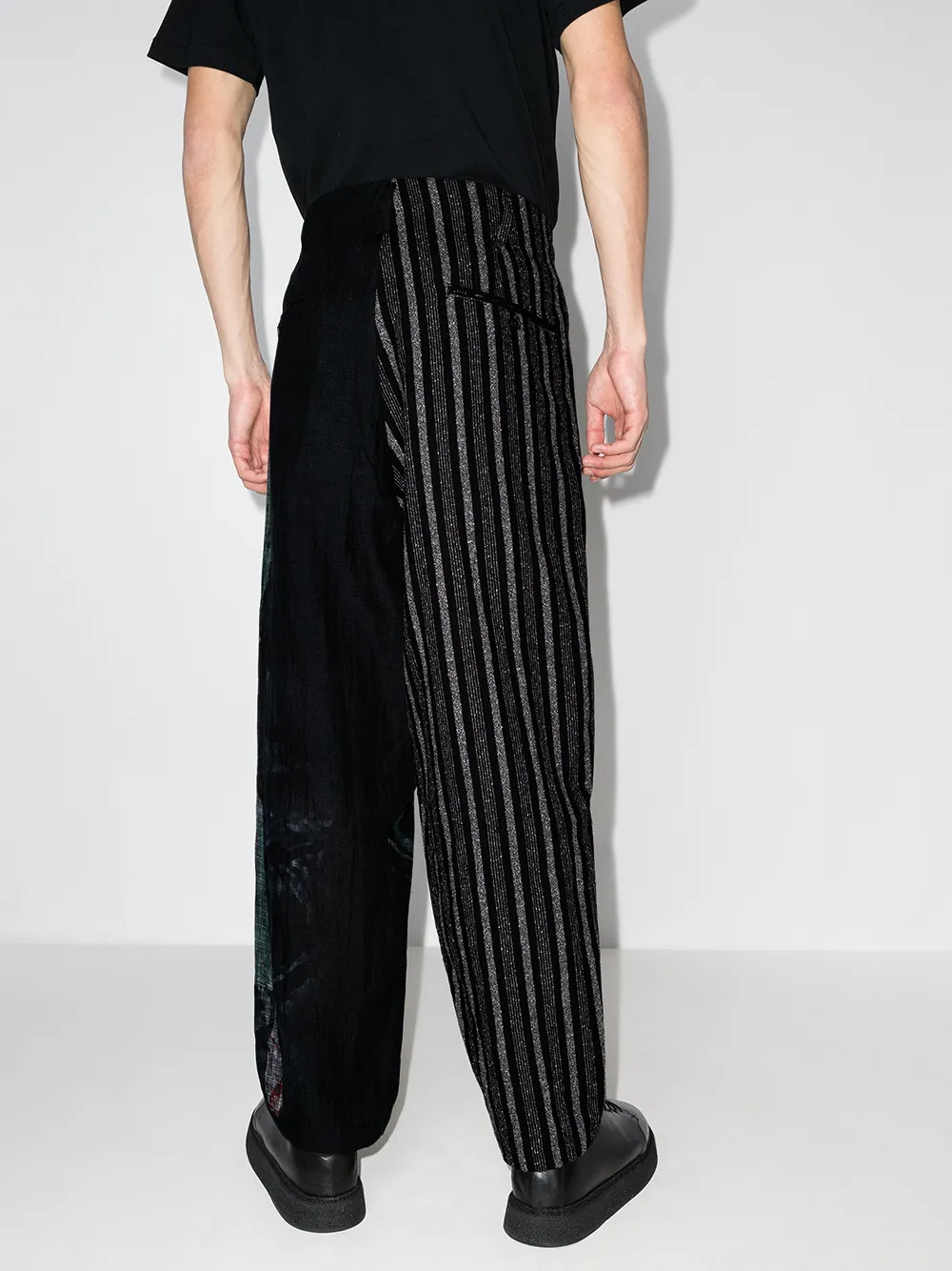 фото Yohji yamamoto широкие брюки с принтом