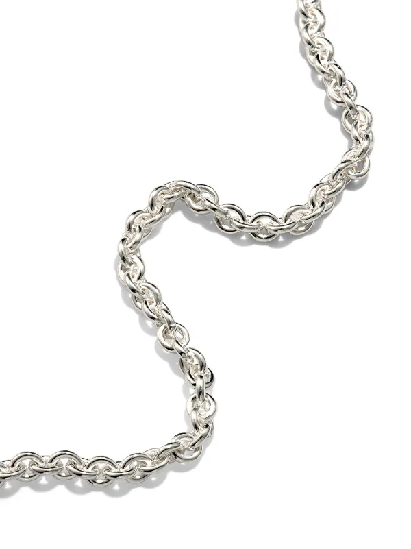Cable outlet silver chain