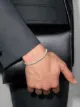 Image 2 of Le Gramme Le 25g brushed bead bracelet