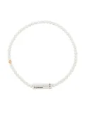 Le Gramme Le 11g brushed bead bracelet - Silver