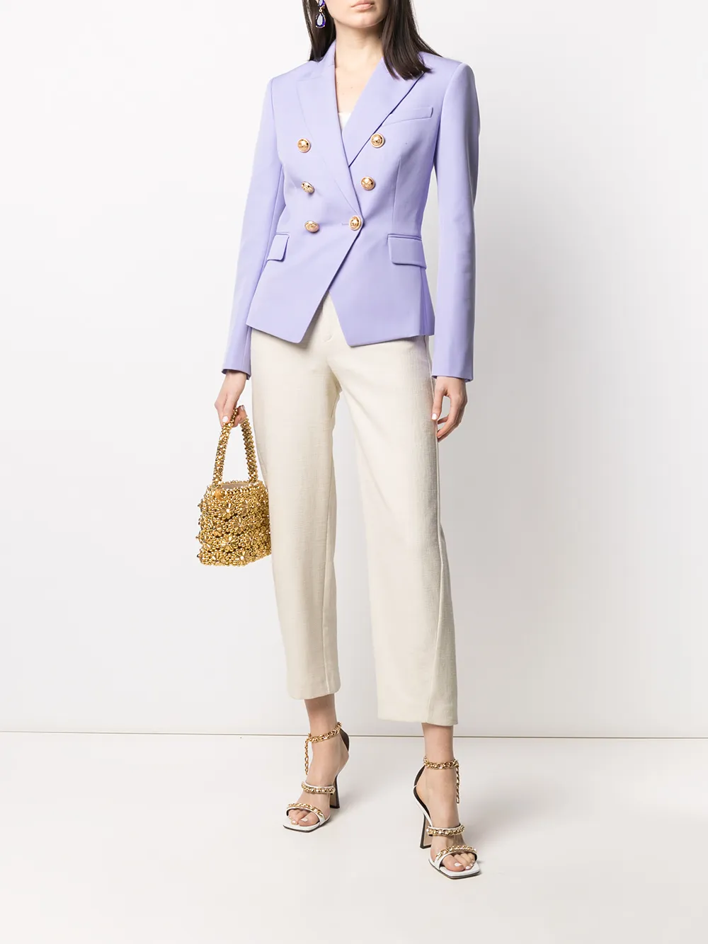 Image 2 of Balmain peak-lapels double-breasted blazer