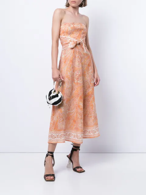 zimmermann strapless dress