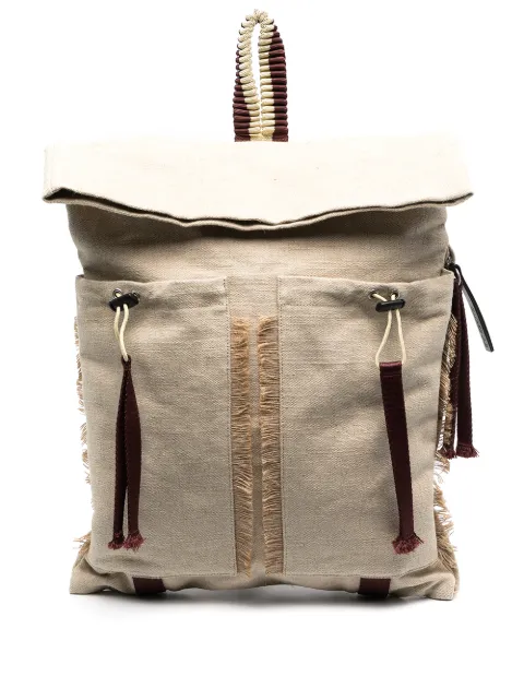 CamperLab large fringed trim backpack