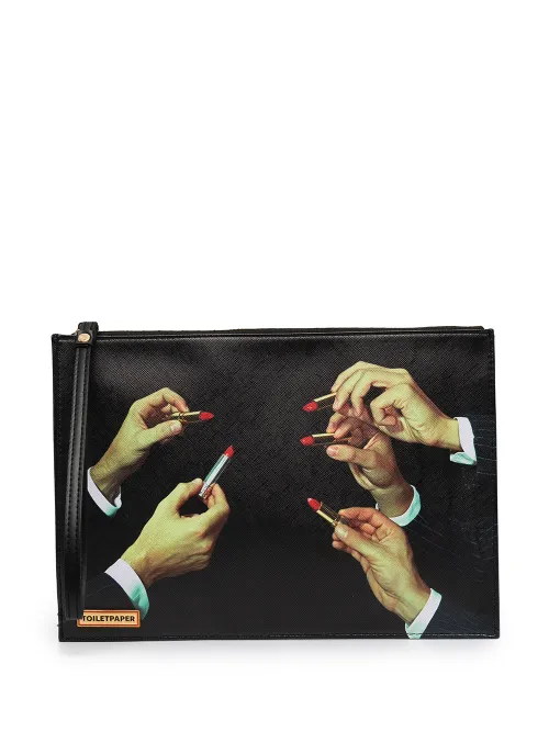 Pochette à imprimé photographique - Seletti - Modalova
