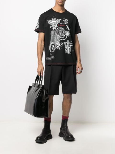 Shop Givenchy graphic print short-sleeved T-shirt with Express Delivery ...