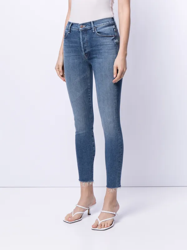 Mother cheapest jeans the stunner ankle fray