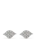 Djula 18kt white gold diamond Eye earrings - Silver