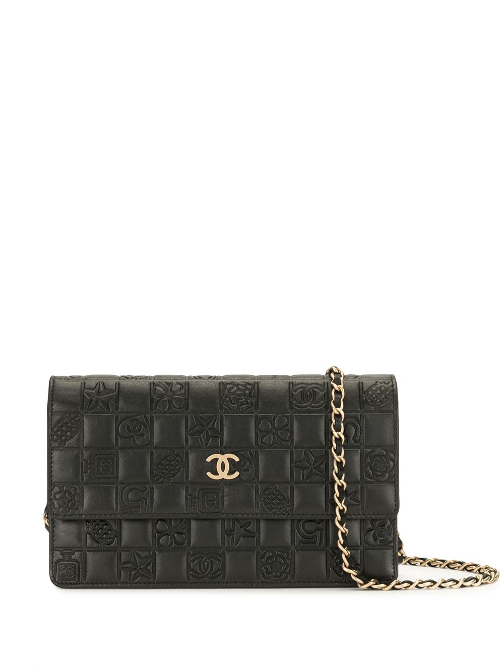 фото Chanel pre-owned сумка choco bar icon woc 2003-2004-х годов