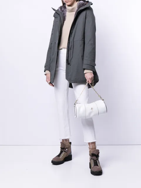 fur lined storm coat