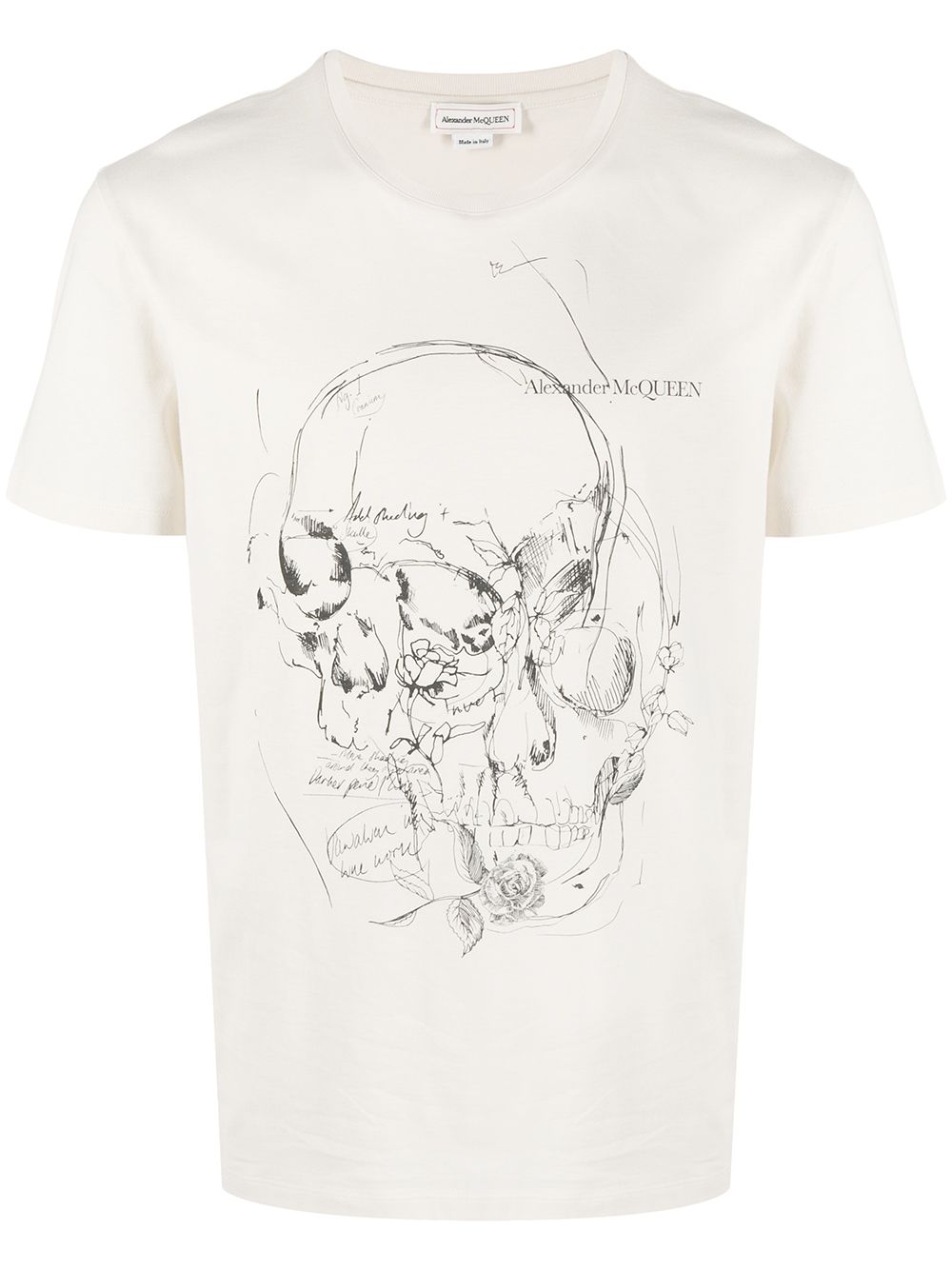 фото Alexander mcqueen футболка с короткими рукавами и принтом skull