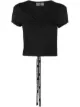 Image 1 of Versace Jeans Couture gathered front T-shirt