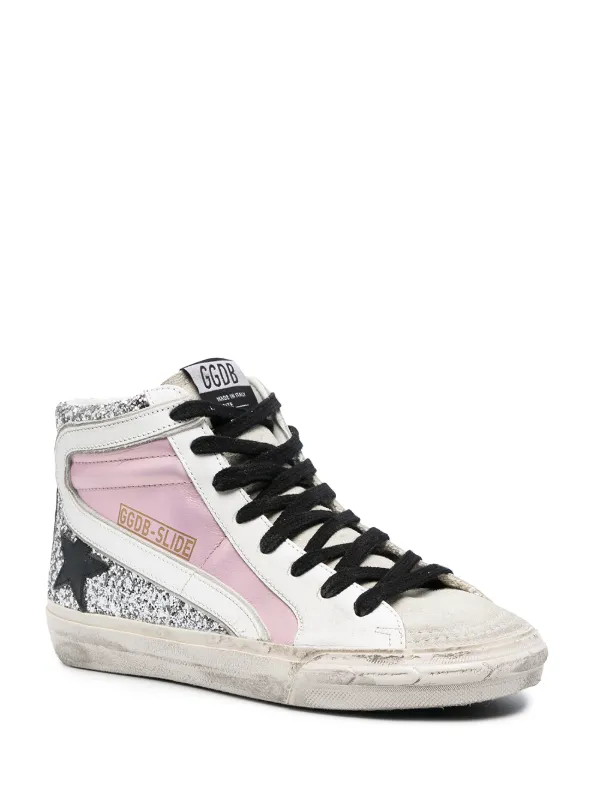 golden goose pink high tops