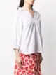 Marni crop-sleeve V-neck shirt