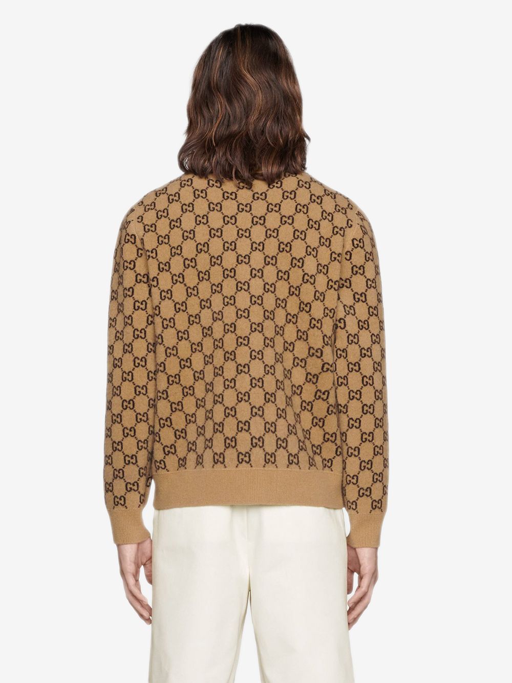 Gucci GG Supreme intarsia-knit Cardigan - Farfetch