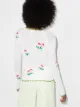 yuhan wang Blusa de jacquard com estampa floral