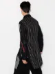 Yohji Yamamoto graphic-print linen coat