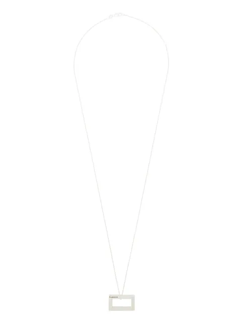Le Gramme Le 3.4g polished rectangle necklace