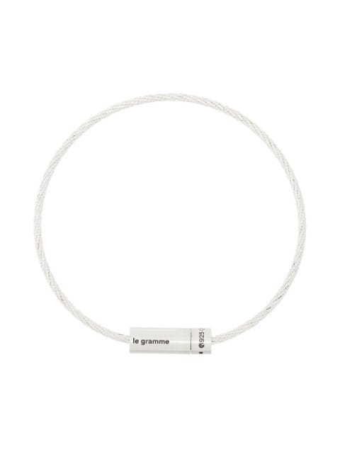 Le Gramme Le 7g brushed cable bracelet