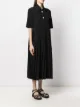 GANNI embellished-button midi dress