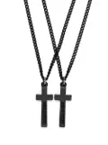 DSQUARED2 layered cross pendant necklace - Black