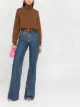 Image 2 of Victoria Beckham logo-embroidered roll-neck jumper