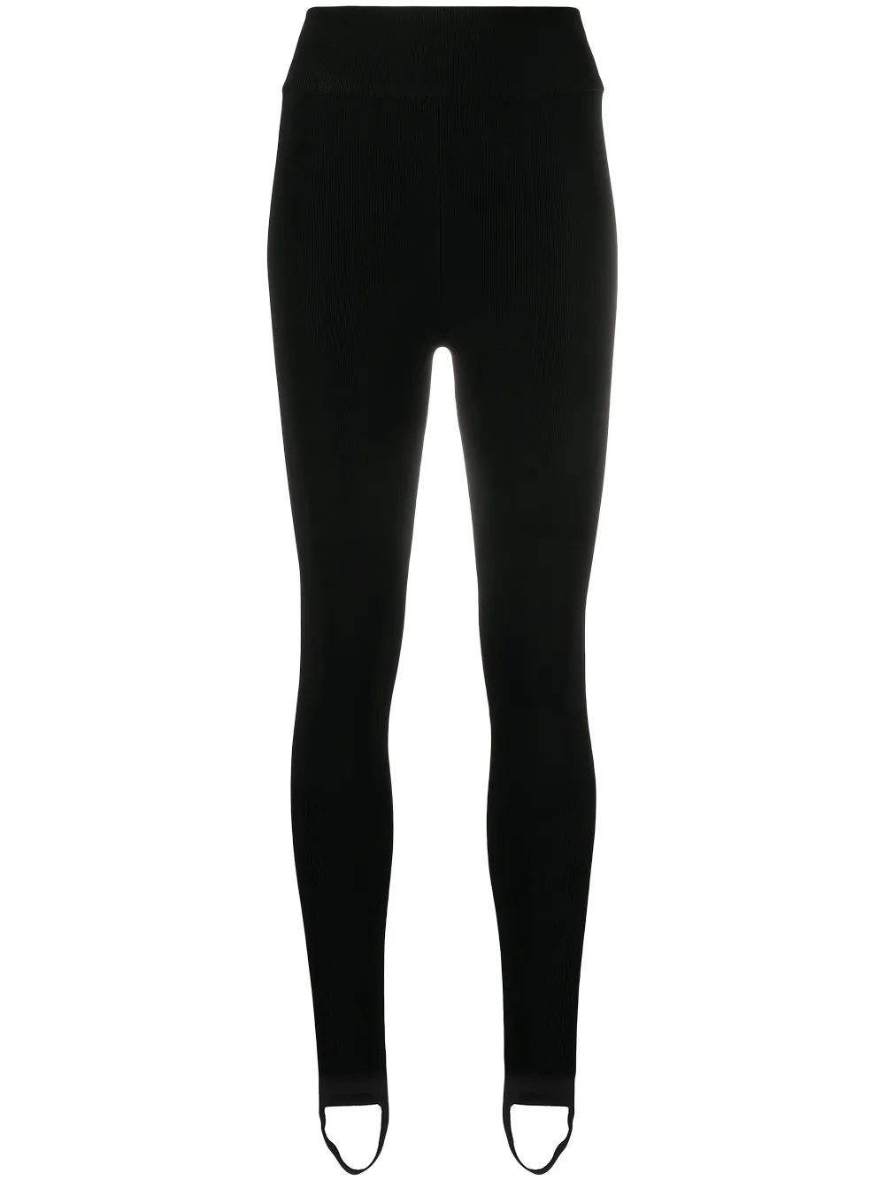 Click to view more detailed imagery on our partner's website Victoria Beckham Women's Compact Ribbed High-waisted Stirrup Leggings In Black