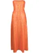 Image 1 of Saks Potts metallic-tone sleeveless midi dress