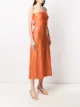 Saks Potts metallic-tone sleeveless midi dress