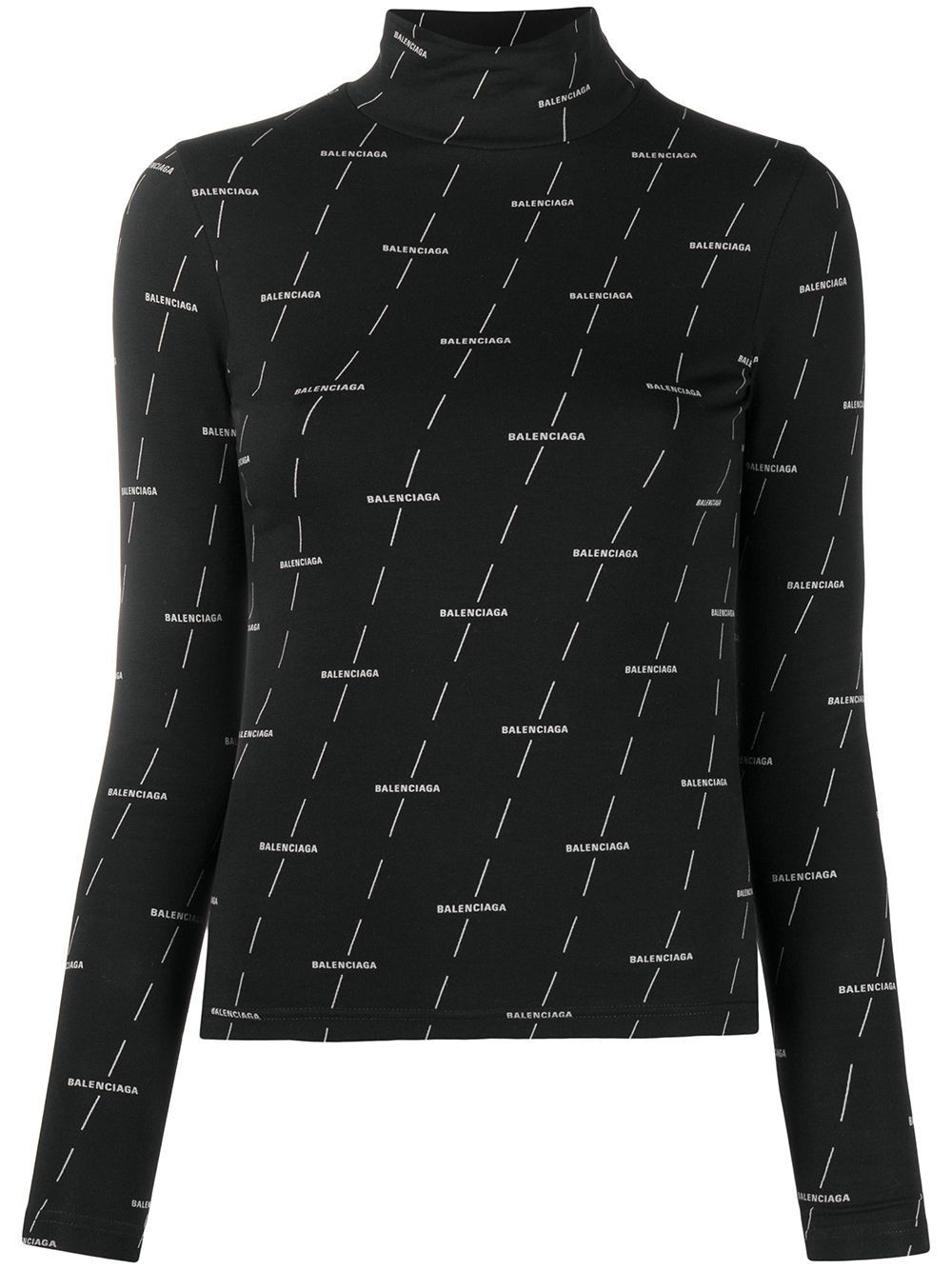 Balenciaga Coltrui met logoprint - Zwart