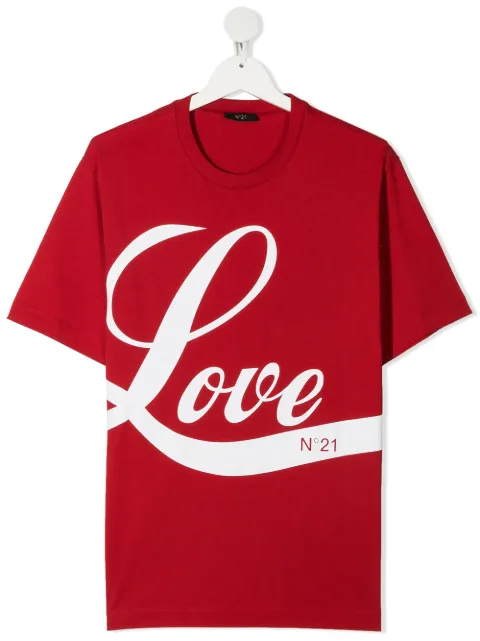 Nº21 Kids تيشيرت بطبعة Love