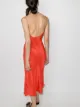Matteau Vestido alças finas com decote U posterior