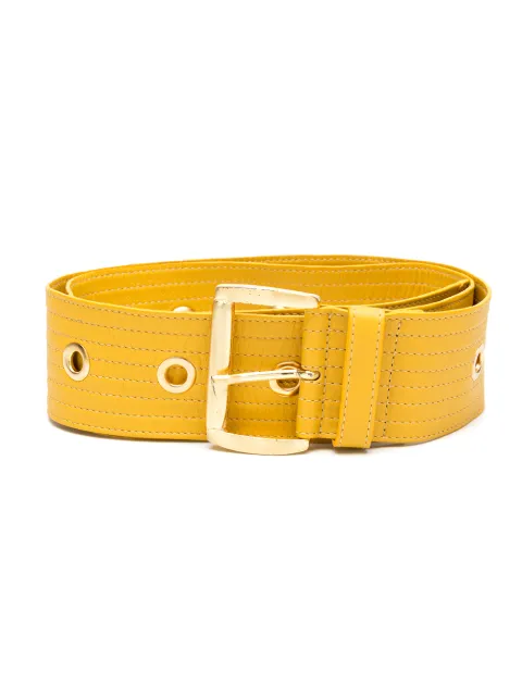 Sarah Chofakian Crescent leather belt