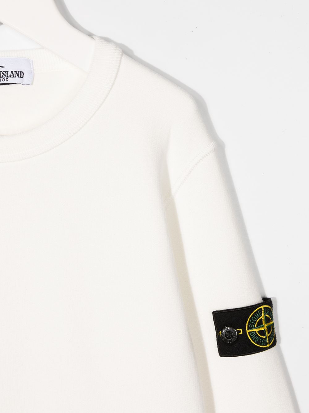 фото Stone island junior толстовка с нашивкой-логотипом