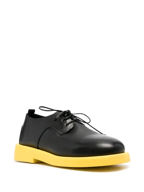 contrast sole derby shoes