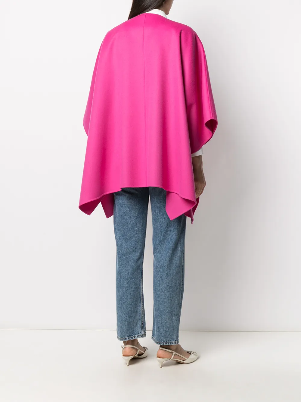 Valentino Garavani Gedrapeerde cape Roze