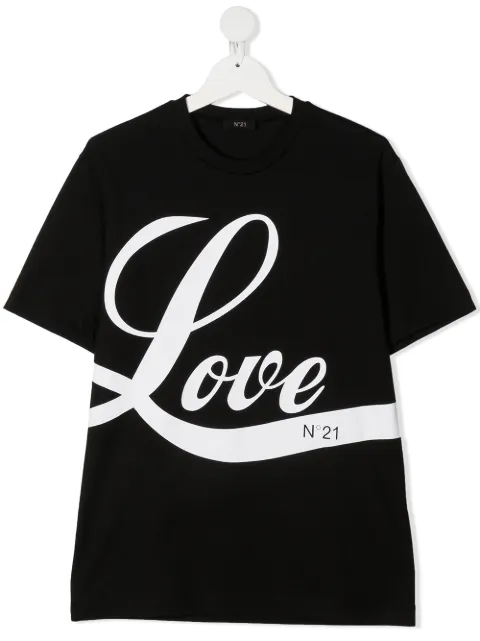 Nº21 Kids تيشيرت بطبعة Love