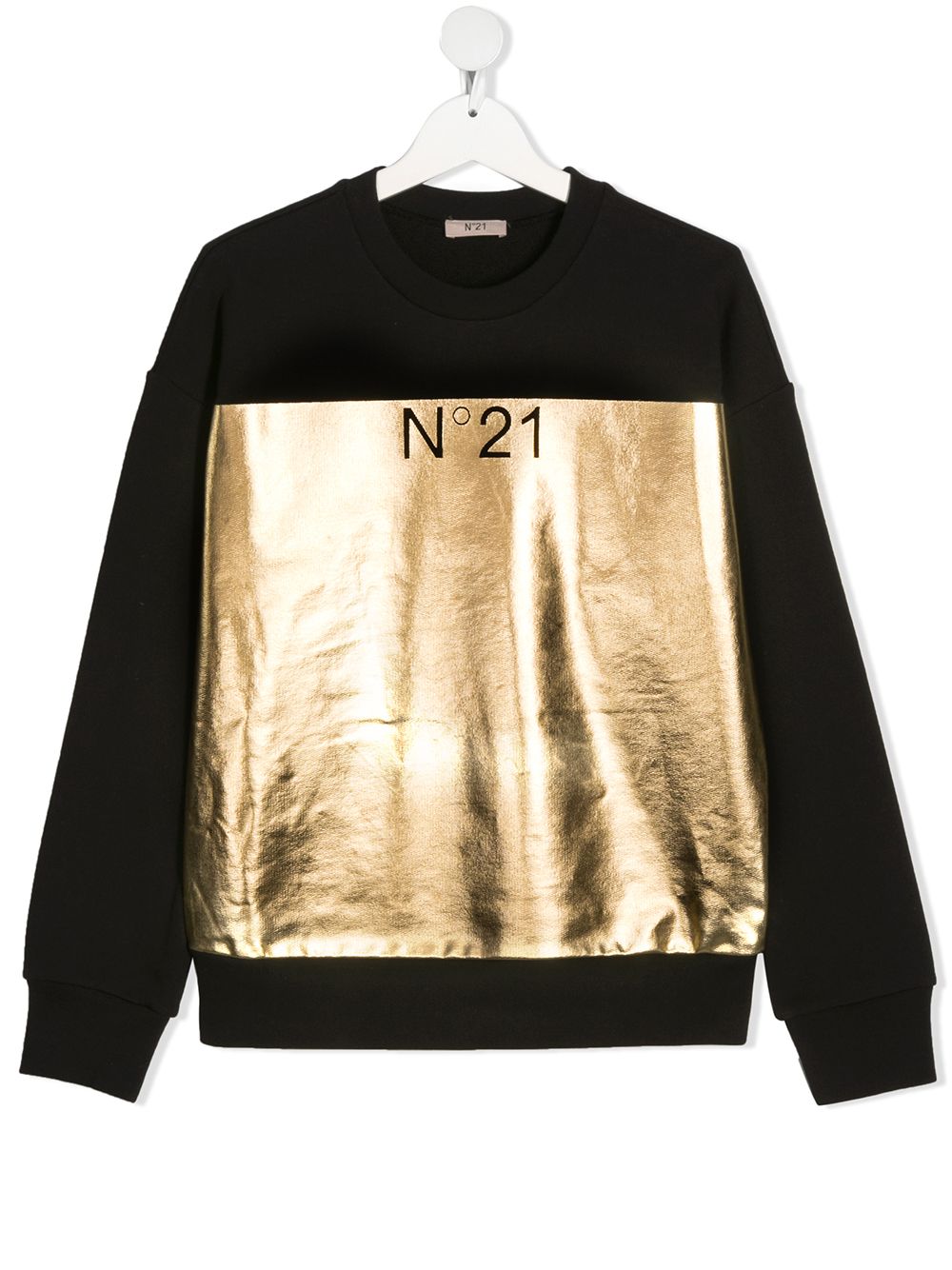 фото Nº21 kids metallic logo sweatshirt