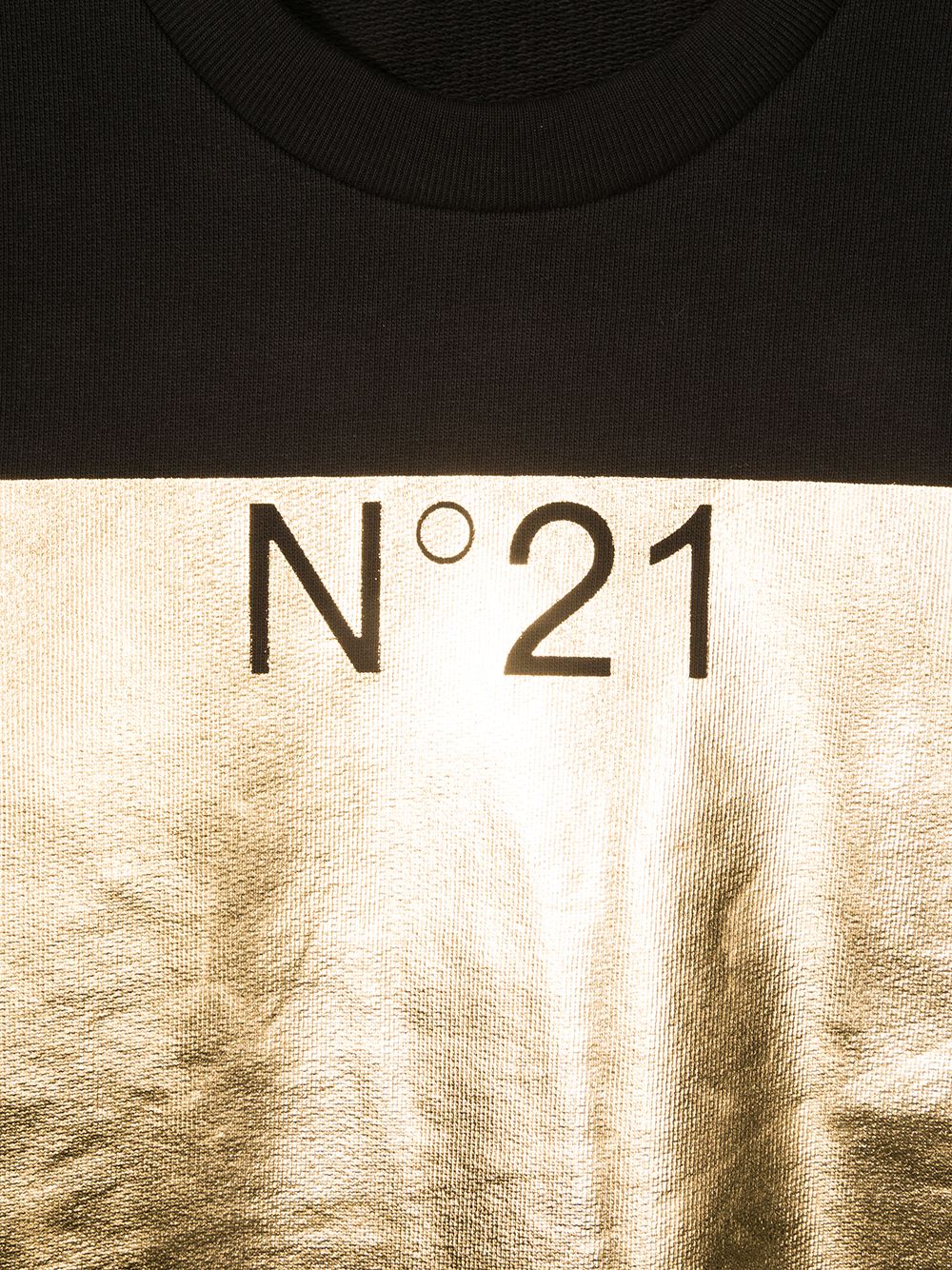 фото Nº21 kids metallic logo sweatshirt