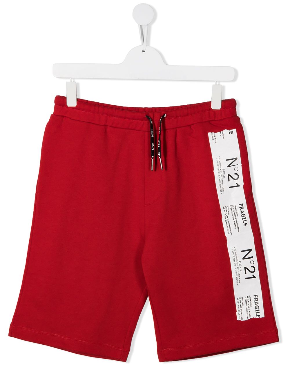 фото Nº21 kids logo print shorts