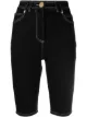 Image 1 of Balmain contrast-stitch knee-length shorts