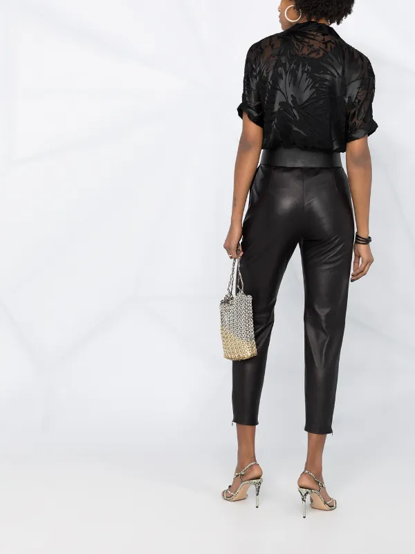 Isabel Marant Cropped Tapered Trousers 