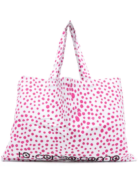 10 CORSO COMO Bolsa tote com poás e estampa de logo