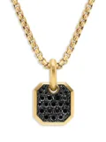 David Yurman 18kt yellow gold Roman diamond amulet (15mm)