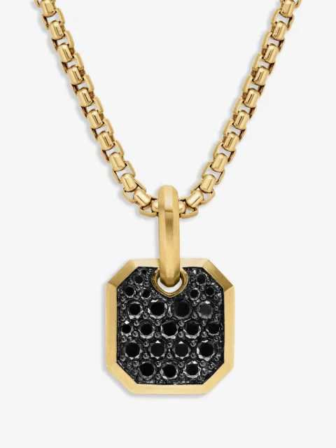 David Yurman 18K黄金 Roman 钻石吊坠（15毫米）