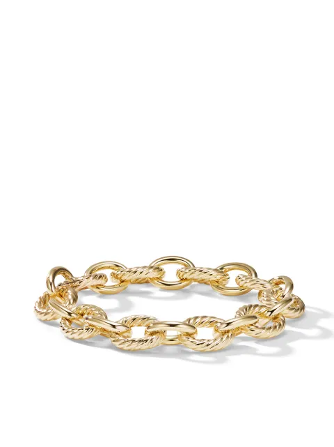 David Yurman pulsera Oval Link grande en oro amarillo de 18kt de 12mm