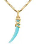David Yurman 18kt yellow gold Tusk amulet (42mm)