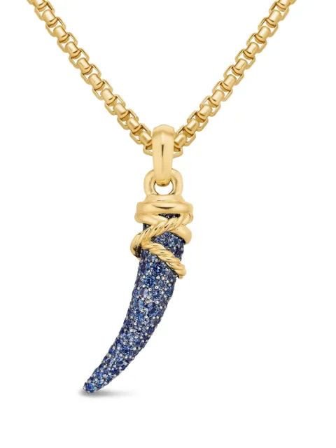 David Yurman 18kt yellow gold Tusk amulet (28.8mm)