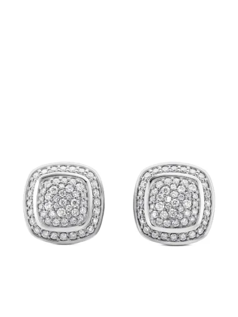 David Yurman sterling silver Albion diamond stud earrings (7mm)